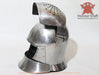 High-quality tempered steel great bascinet armor helmet for medieval MMA and tournament combat