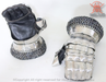 sca steel gauntlets medieval mitten gauntlets