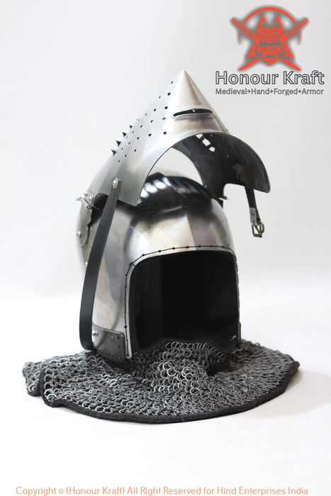 Houndskull Bascinet Helmet for Buhurt Combat T-1 Honour Kraft
