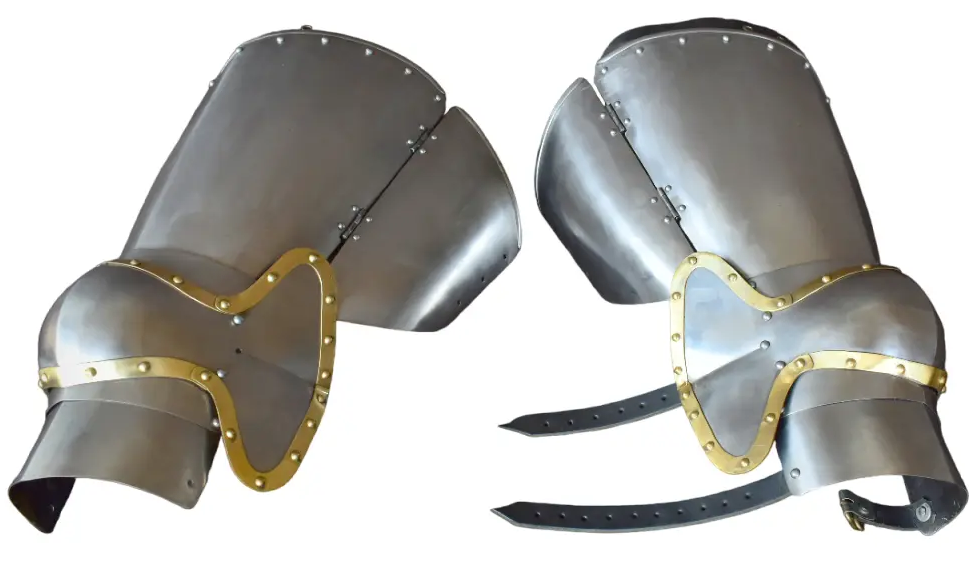 italian style medieval thigh armor pair