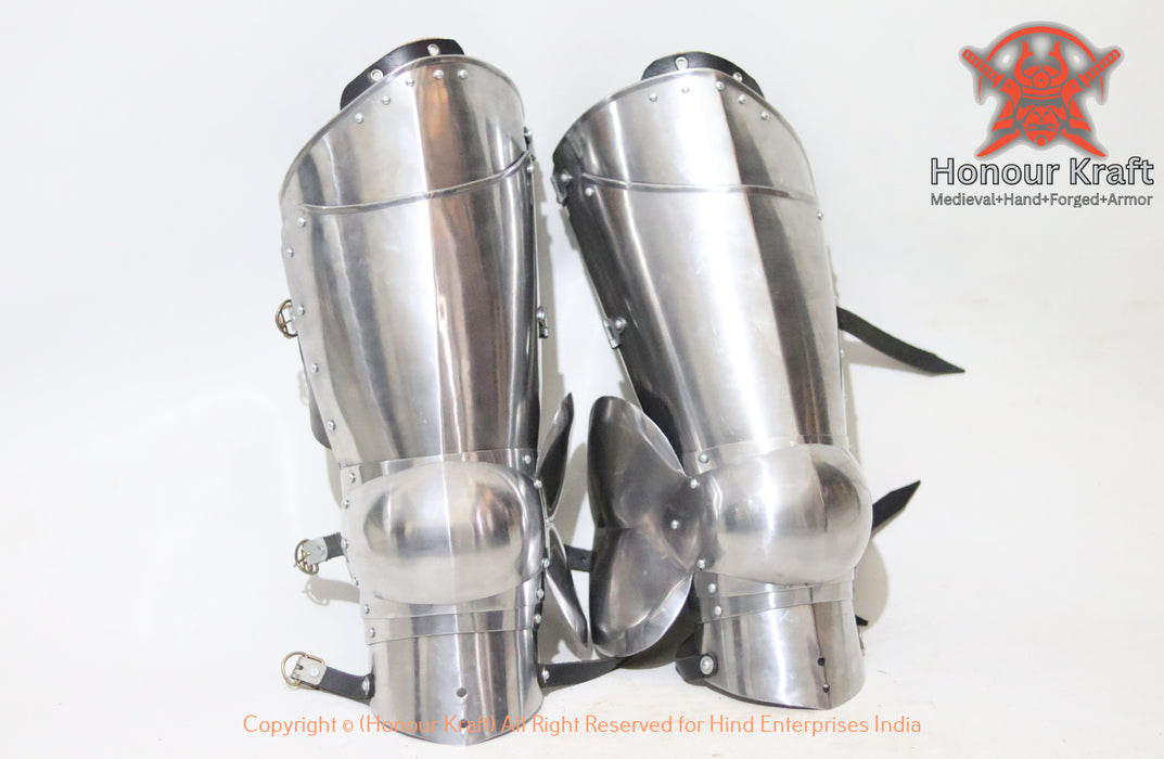 Combat-ready leg harness for Buhurt and SCA fighting