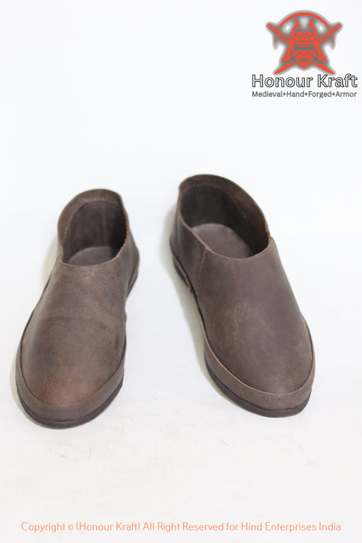 viking slip on leather turn shoes handmade