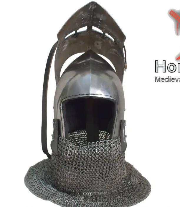 Premium steel ROA helmet for full-contact events
ROA helmet designed for HMB and SCA standards