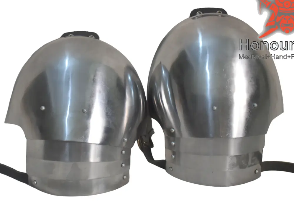 LARP functional steel shoulder armor