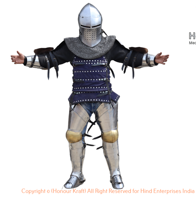 made-to-measure buhurt armor kit
tempered steel medieval armor for HMB
