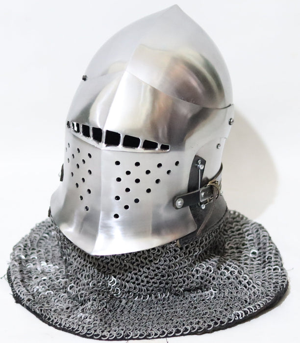 14th century bascinet helmet reproduction