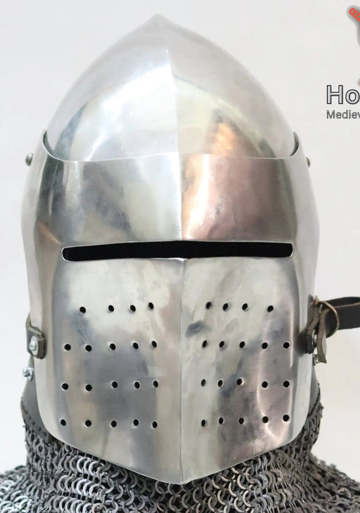 reenactment helmets, medieval armor, SCA helmets, HEMA gear, LARP armor, Viking helmets, historical reenactment, closed armet,