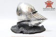 handcrafted medieval combat helmet for HMB
SCA heavy armor houndskull bascinet