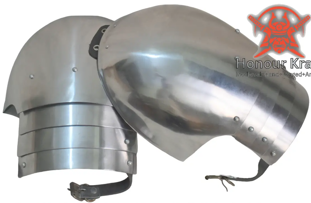 steel shoulder cops for HMB armored combat