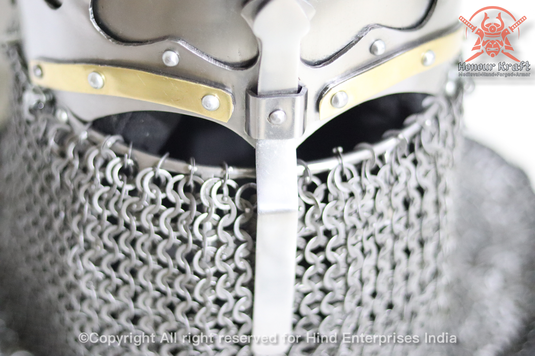 persian steel helmet for armored combat