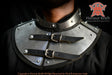 throat protection armor leather plated neck gorget for buhurt combat