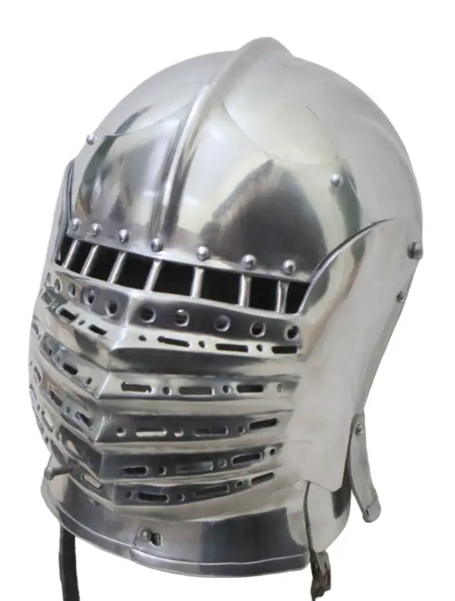 sallet bascinet interlocking helmet for buhurt combat
HMB legal interlocking sallet steel helmet