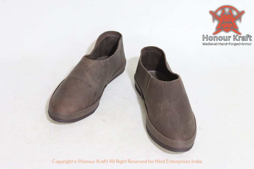 medieval haithabu turn shoes brown leather