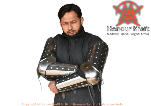 medieval splinted arm armor steel