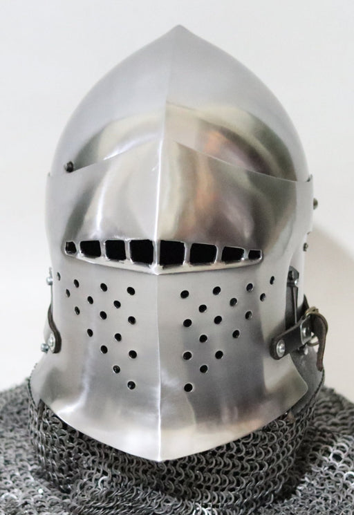 spoleto bascinet helmet for buhurt combat