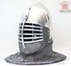 handcrafted medieval bascinet helmet