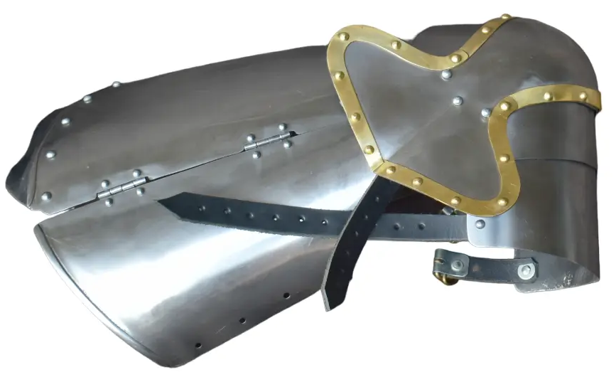 handcrafted italian thigh armor honour kraft