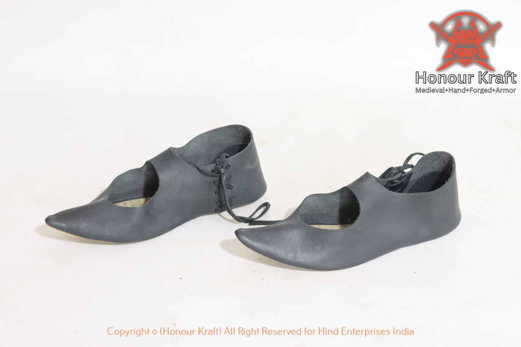 eather turn shoes for sca and larp combat