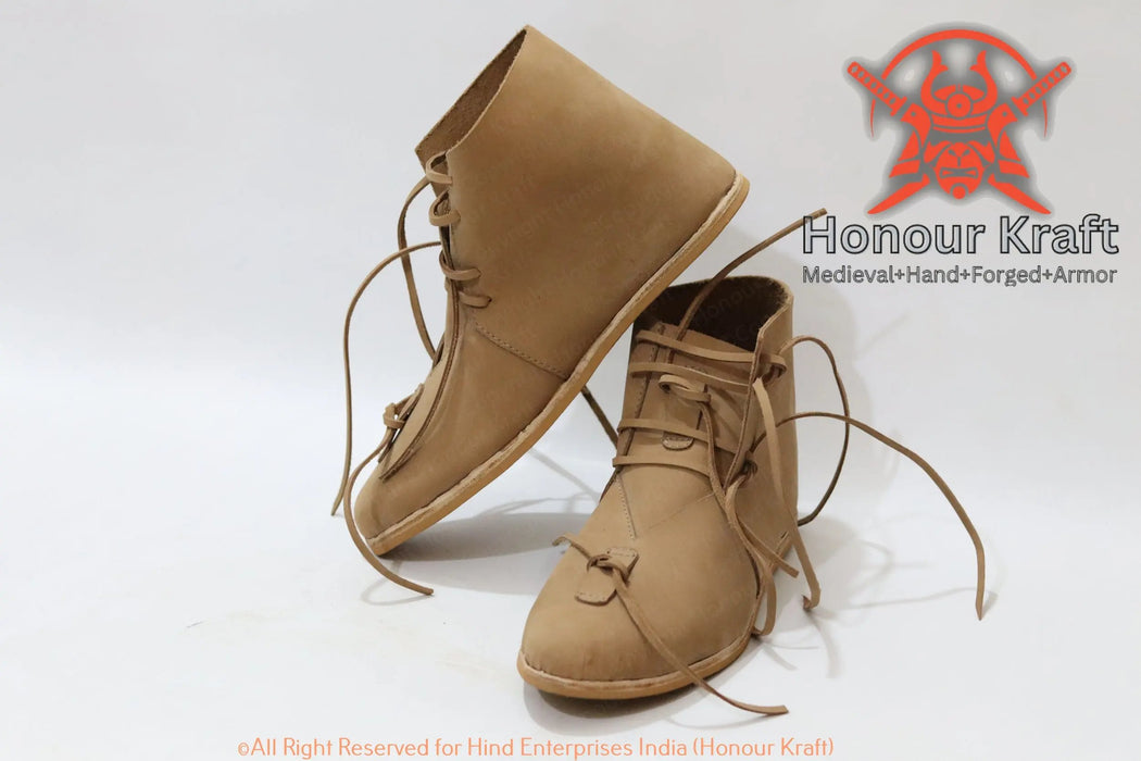 leather protection boots for HMB
strong outsole medieval combat boot