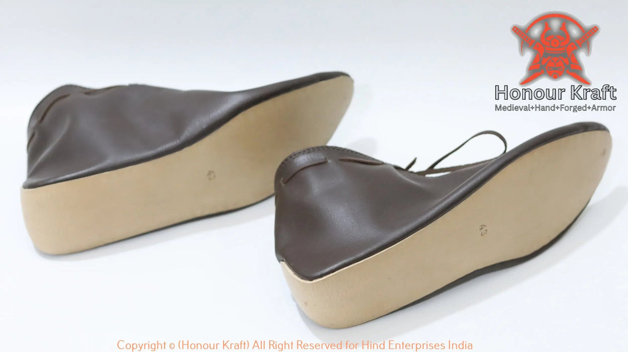 medieval viking turn shoes leather