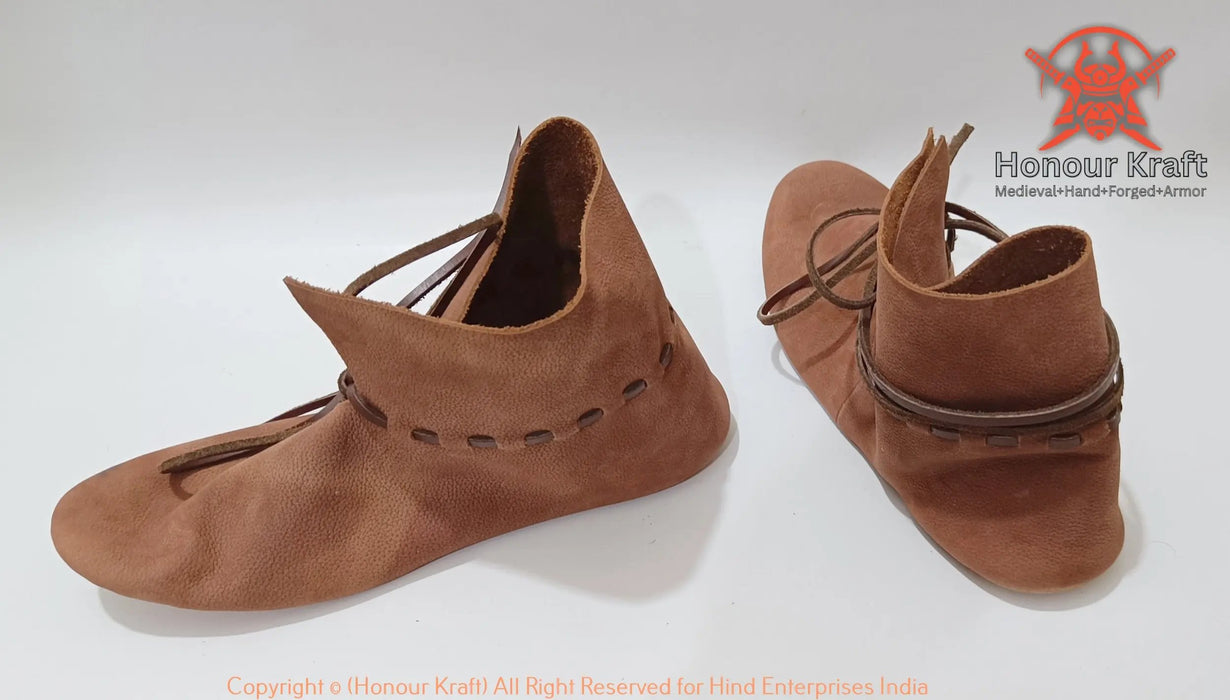 medieval festival leather shoes