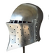 custom made samson style helmet for HMB fighters

reinforced medieval samson helmet for armored combat