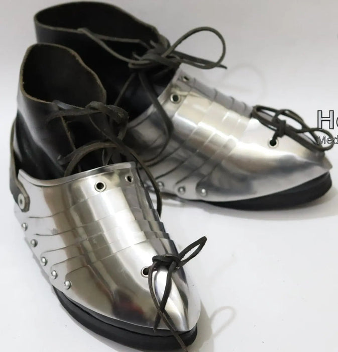 Combat Boots, medieval boots, medieval sabatons, steel sabatons armor, armor boots,