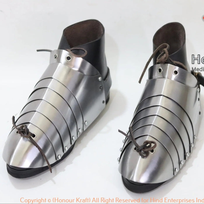 Combat Boots, medieval boots, medieval sabatons, steel sabatons armor, armor boots,