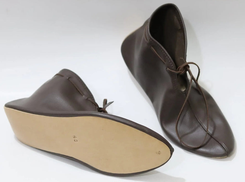 viking larp and reenactment leather shoes