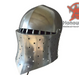 SCA heavy fighting samson helmet with full padding

ACL approved samson medieval armor helmet